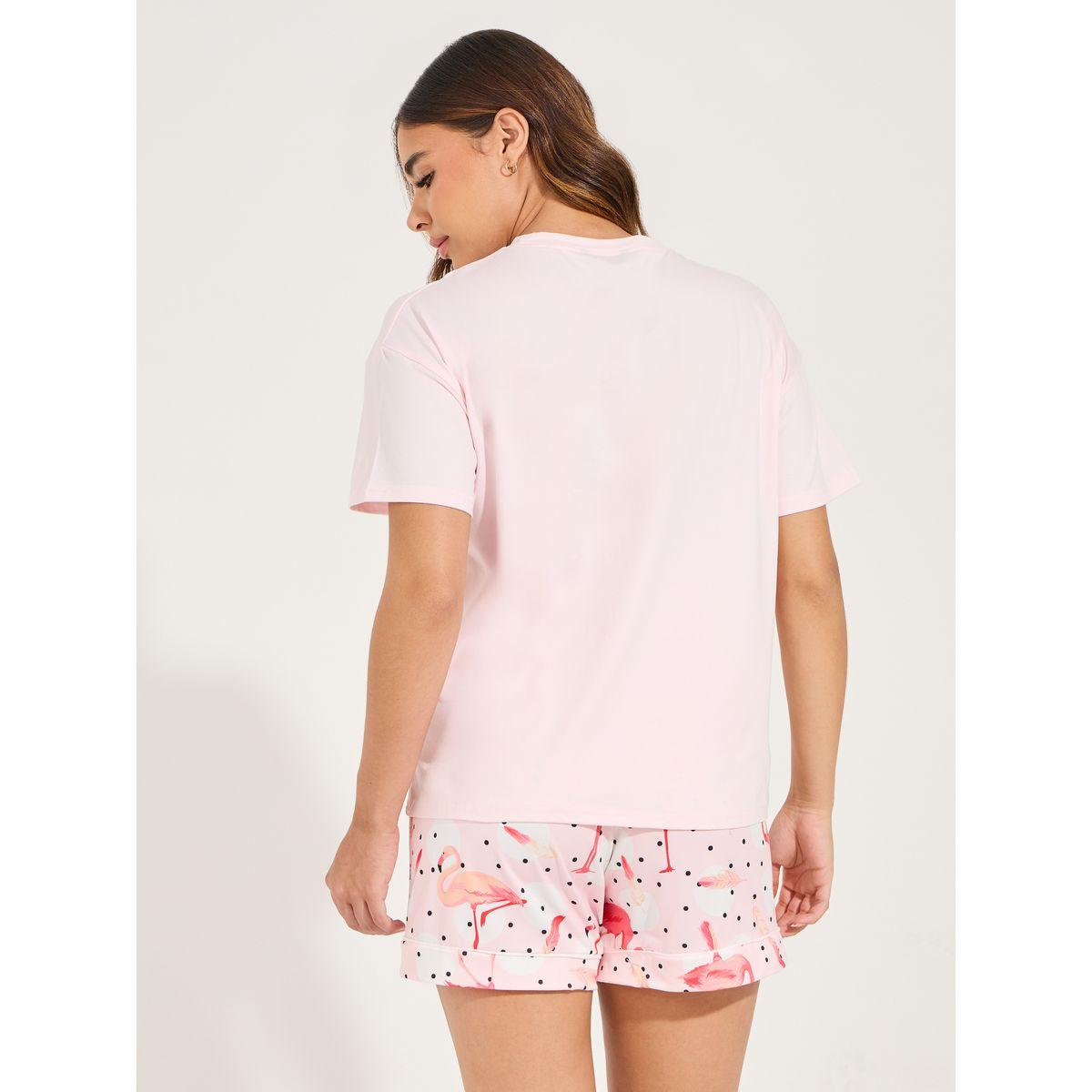 مجموعة من شورت مع تيشيرت باكتاف منخفضة-women-clothing-nightwear-pyjamas-shortsets-image-6