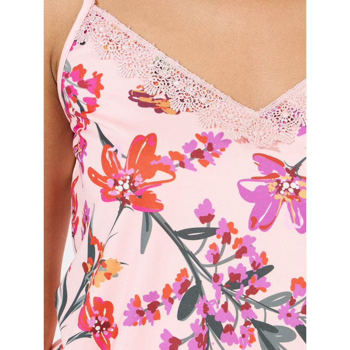 Styli Unwind AOP Floral Cami & Placement Pyjama Set-women-clothing-nightwear-pyjamas-longsets-image-4