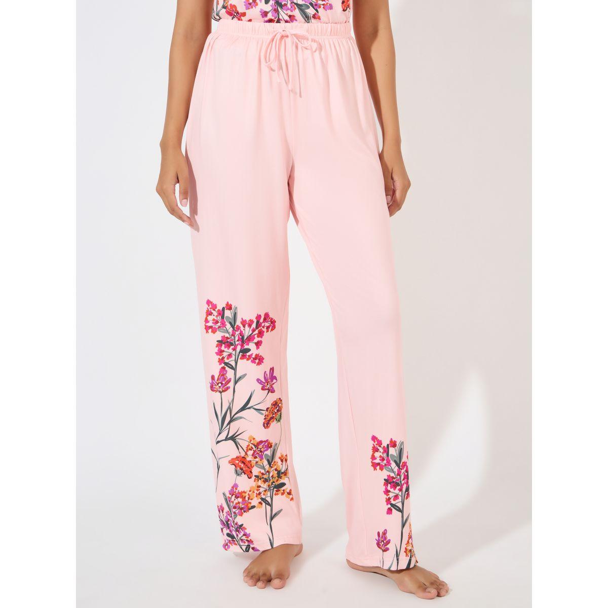Styli Unwind AOP Floral Cami & Placement Pyjama Set-women-clothing-nightwear-pyjamas-longsets-image-6