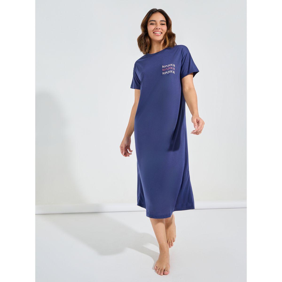 قميص نوم ميدي بطبعة كتابة-women-clothing-nightwear-nighties-image-1