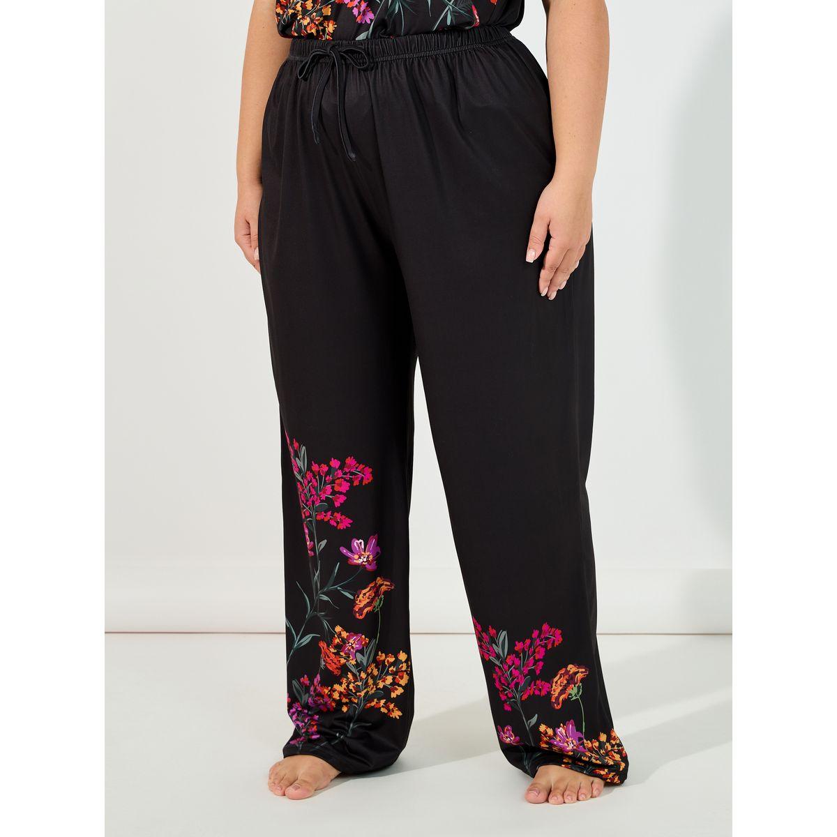 طقم من بنطال بيجاما بمقاس كبير مع بلوزة كامي-women-clothing-nightwear-pyjamas-longsets-image-6