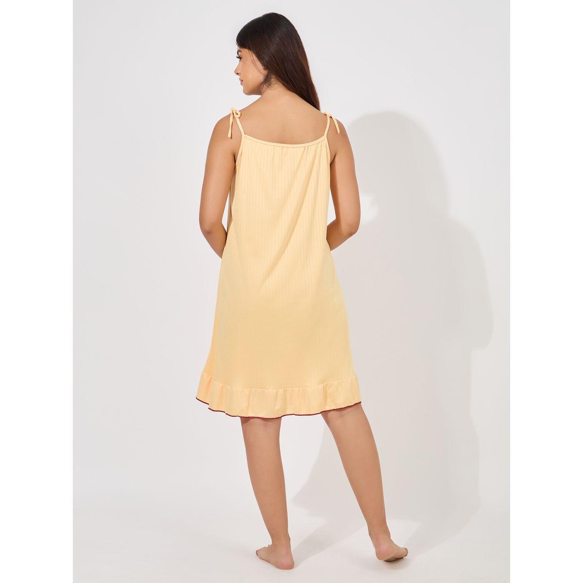 Styli Unwind Strappy Ruffle Hem Slip Dress-women-clothing-nightwear-nighties-image-4