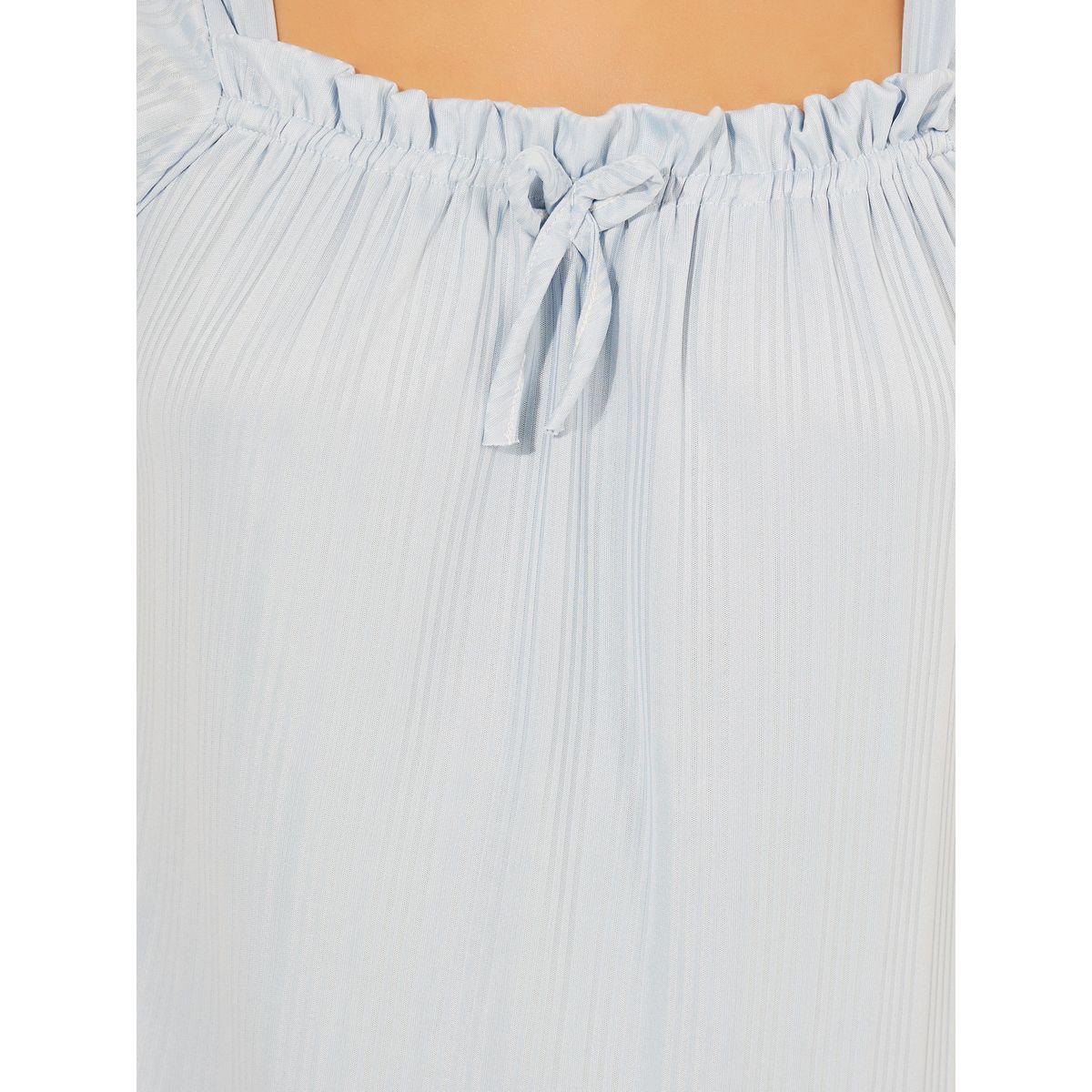 قميص نوم بطول الركبة وتفاصيل دانتيل-women-clothing-nightwear-nighties-image-3