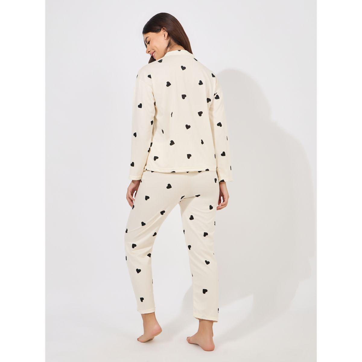 Styli Unwind AOP Heart Collarless Shirt & Pyjama Set-women-clothing-nightwear-pyjamas-longsets-image-4