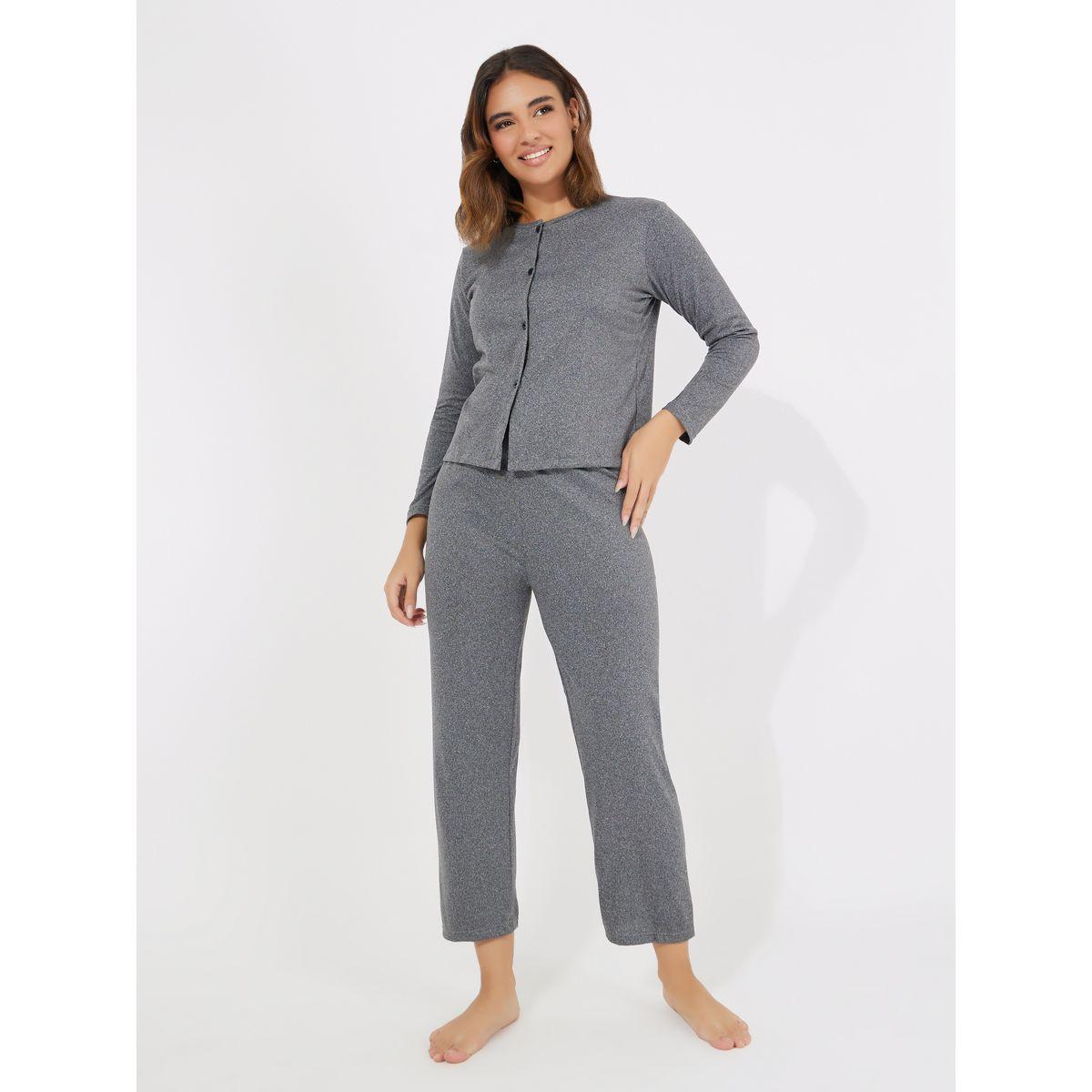 Styli Unwind Pack of 3 - Strappy Cami, Trouser & Button Front Cardigan-women-clothing-coordsets-image-3