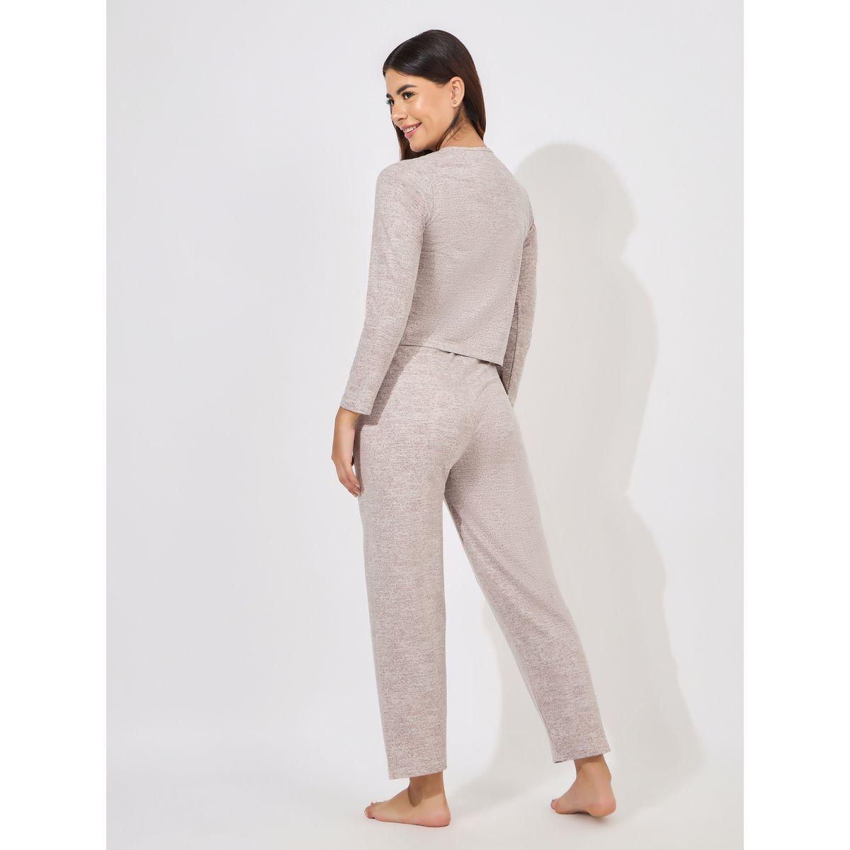مجموعة من 3 - كارديجان، بنطال مع بلوزة كامي-women-clothing-coordsets-image-7