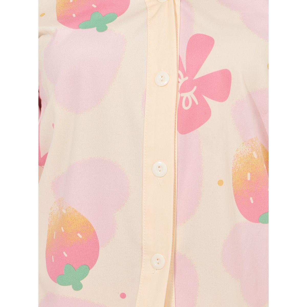 طقم من بنطال بيجاما مع بلوزة مطبعة بالكامل-women-clothing-nightwear-pyjamas-longsets-image-4