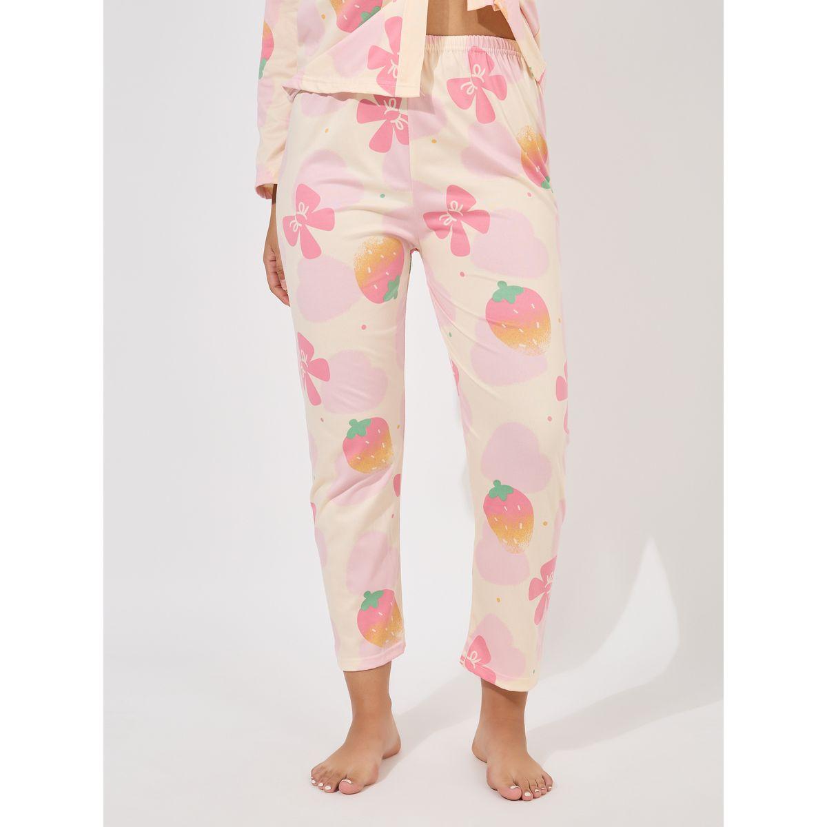طقم من بنطال بيجاما مع بلوزة مطبعة بالكامل-women-clothing-nightwear-pyjamas-longsets-image-6