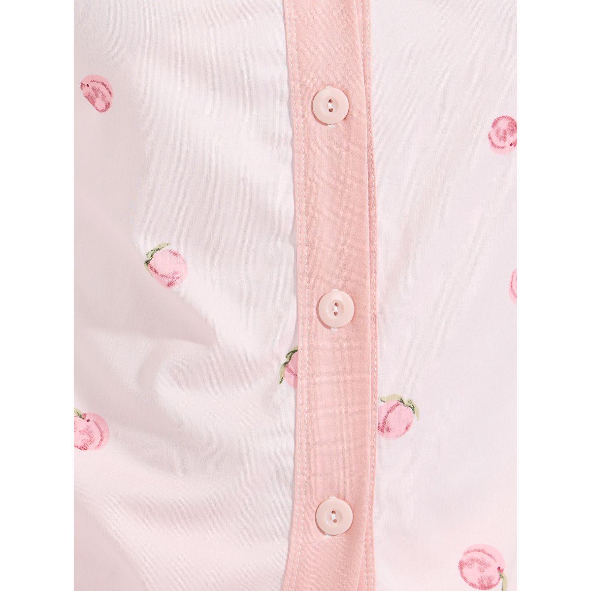 مجموعة من بنطال بيجاما مع بلوزة مطبعة بالكامل-women-clothing-nightwear-pyjamas-longsets-image-4