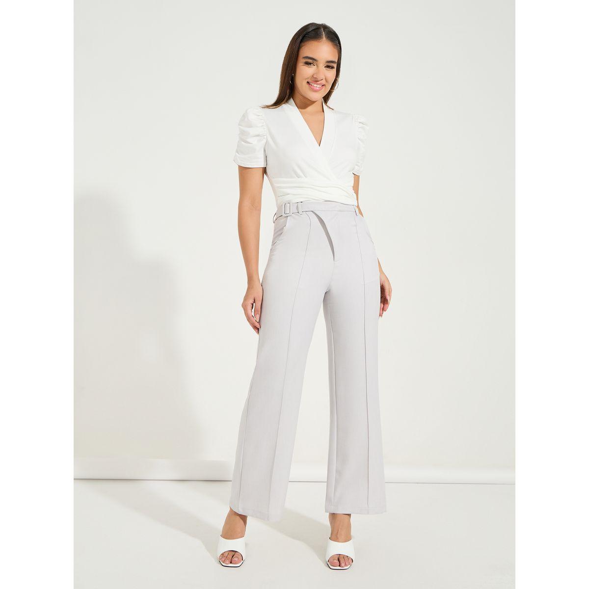 Styli Solid Puff Sleeve Mock Wrap Bodysuit-women-clothing-shirtsandblouses-blouses-image-3