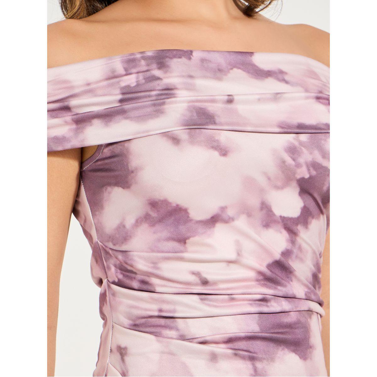 فستان ميدي باكتاف مكشوفة وتفاصيل مزمومة-women-clothing-dresses-image-3