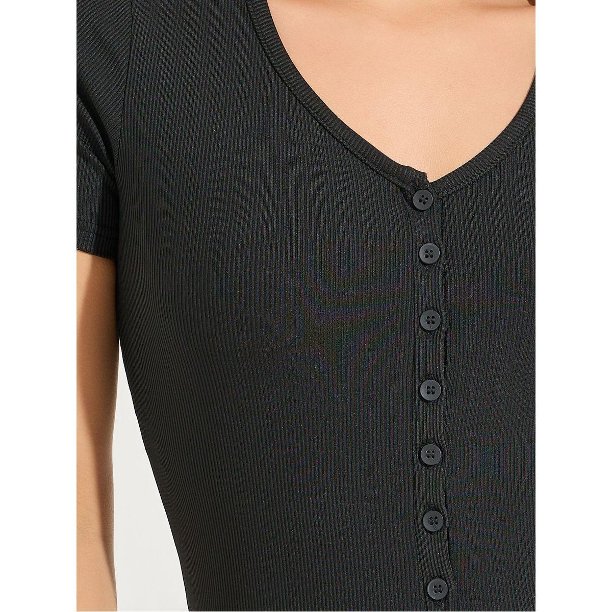 بودي سوت بنمط مضلع مع ازرار-women-clothing-shirtsandblouses-blouses-image-4