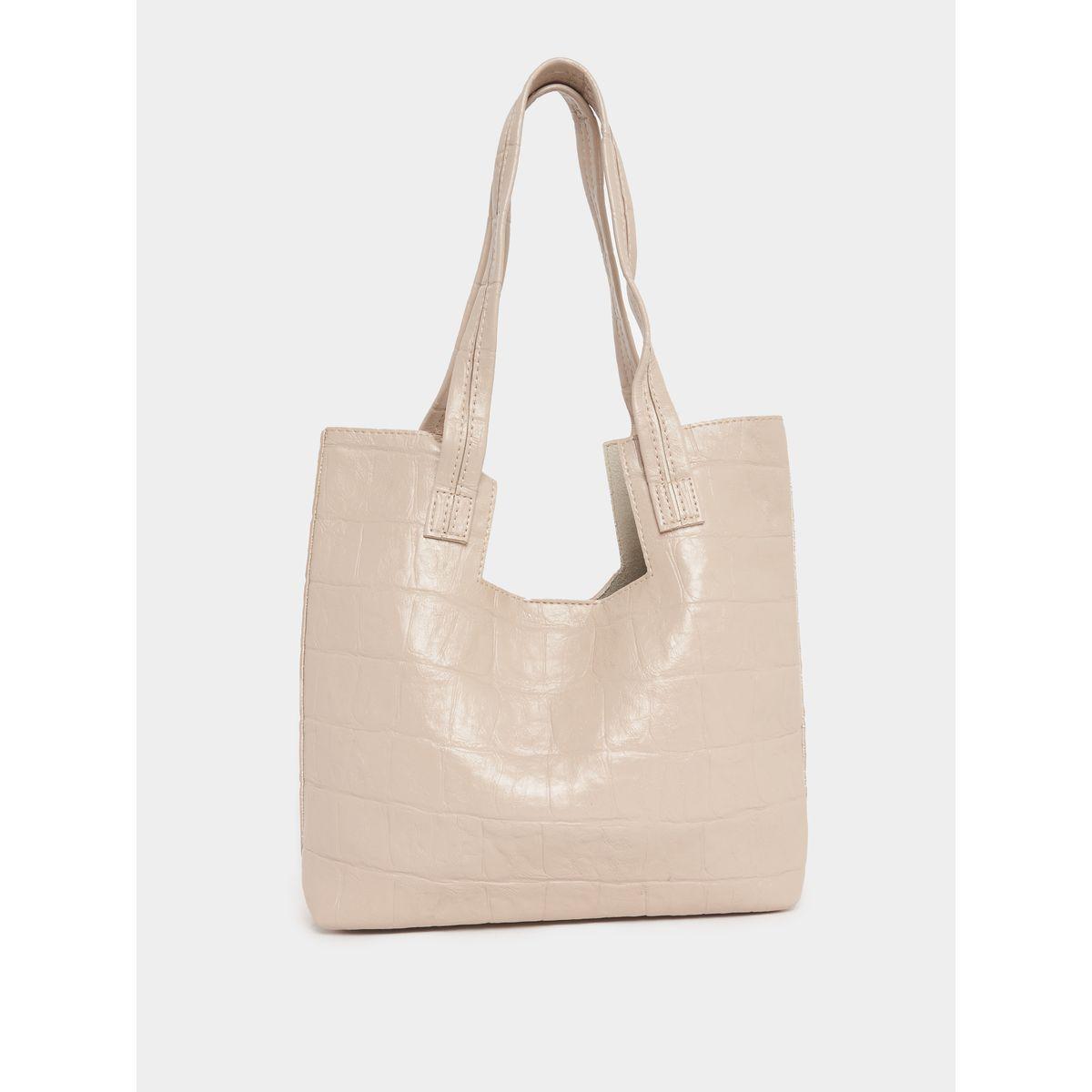 Styli Textured Shoulder Bag with Pouch-women-bagsandwallets-handbags-image-3