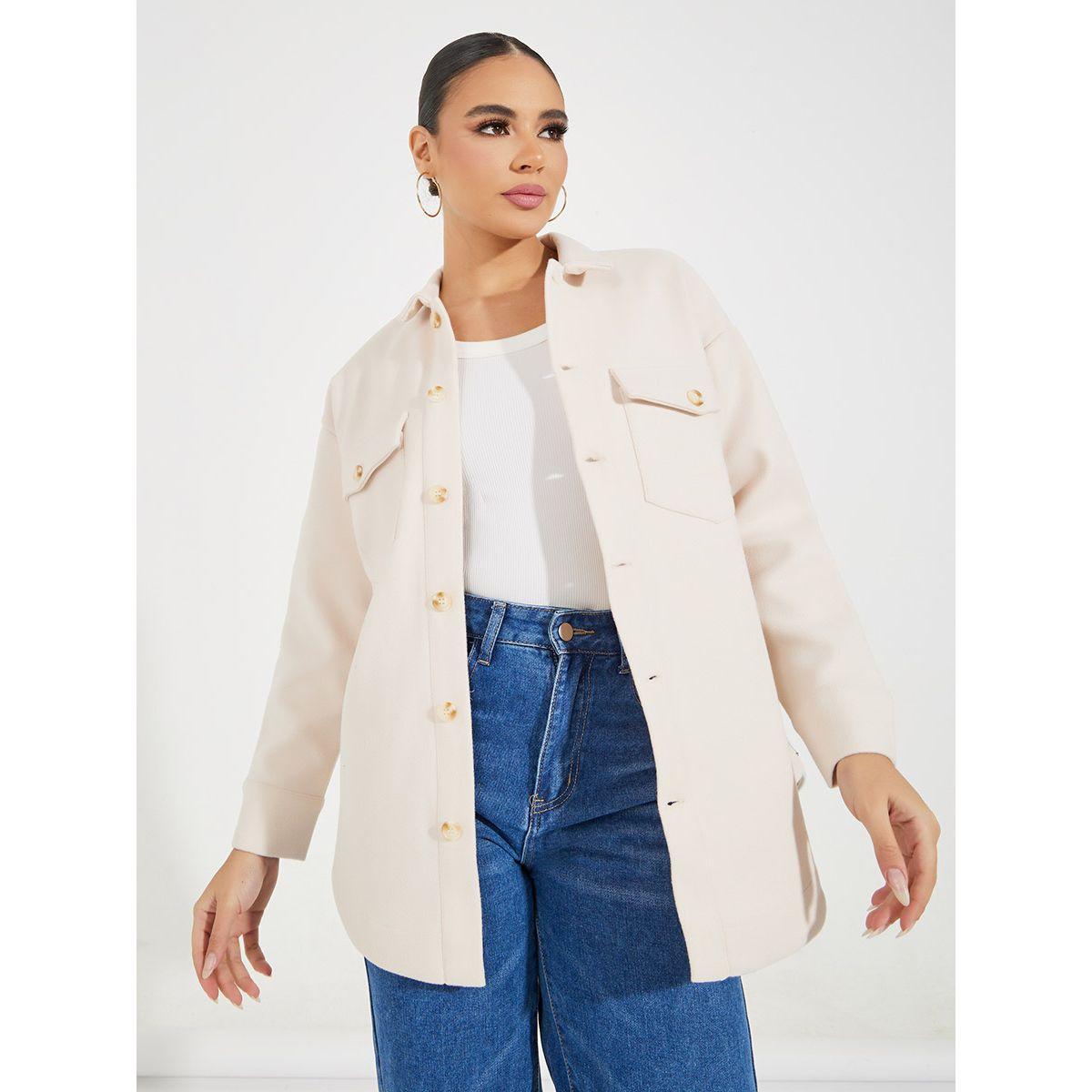 شاكيت فضفاض بمظهر الصوف-women-winterwear-coatsandjackets-jackets-image-5