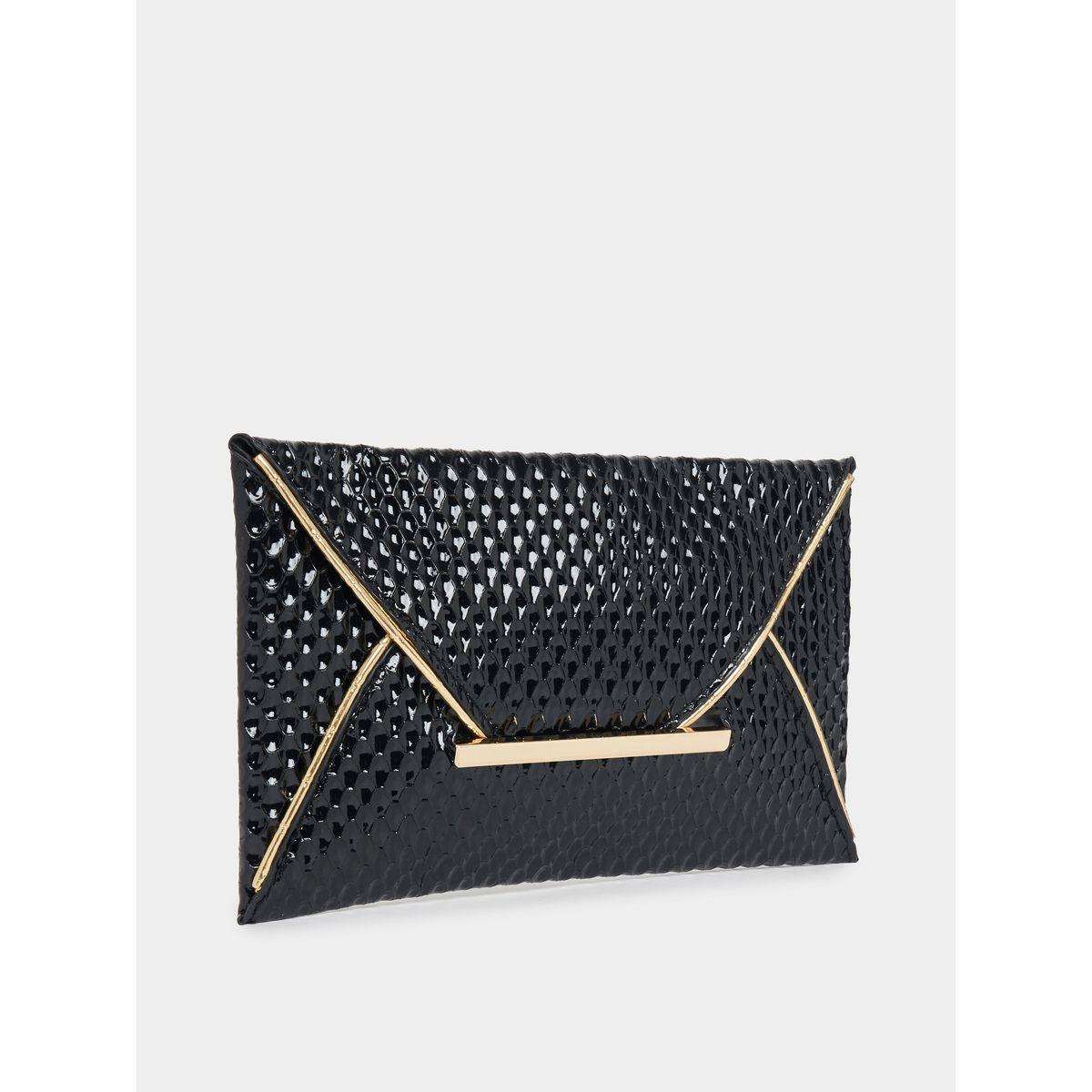 Styli Textured Envelope Design Clutch Bag-women-bagsandwallets-handbags-image-1