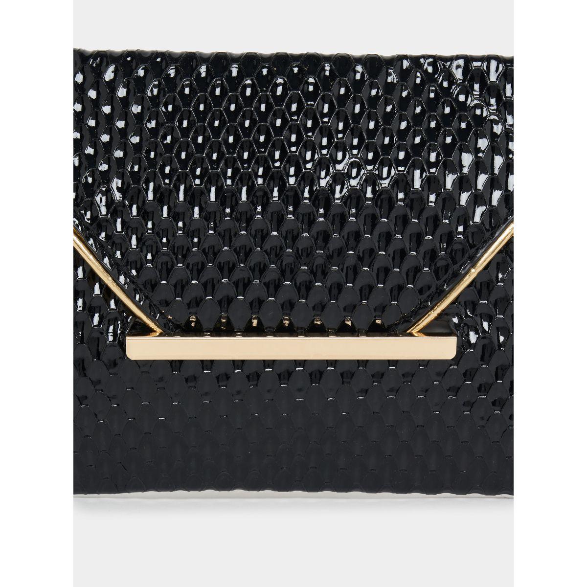 Styli Textured Envelope Design Clutch Bag-women-bagsandwallets-handbags-image-3