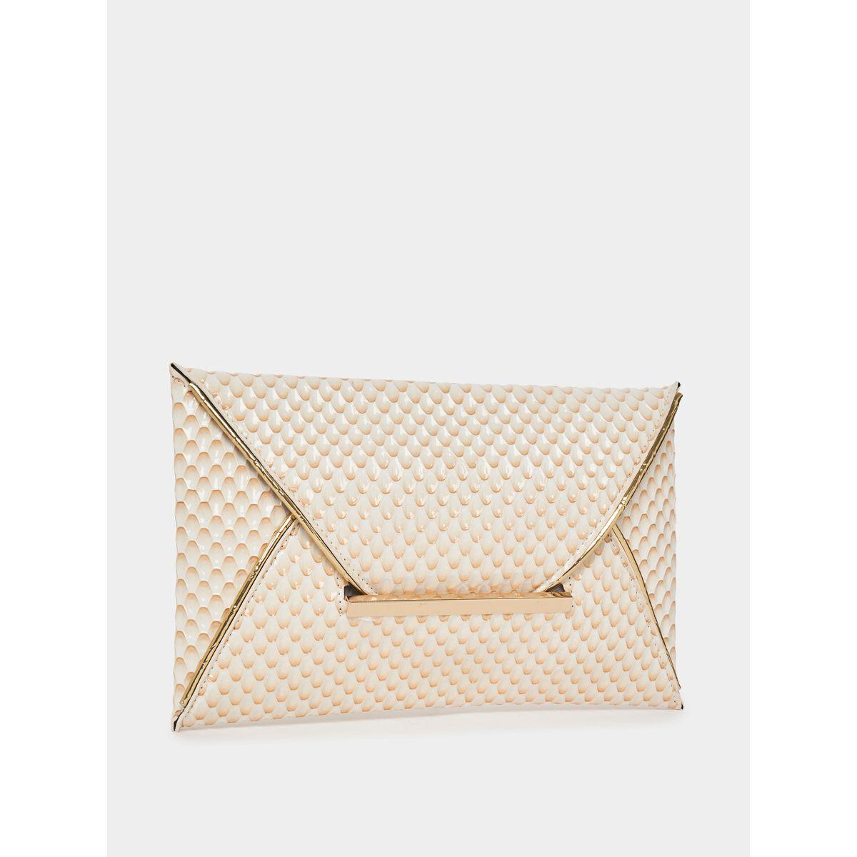 Styli Textured Envelope Design Clutch Bag-women-bagsandwallets-handbags-image-1