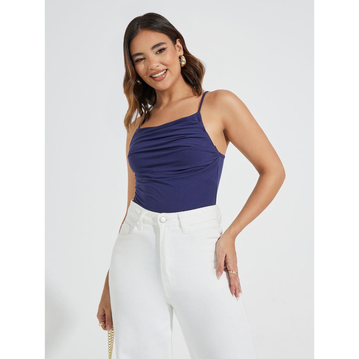 Styli Gathered Strappy Bodysuit-women-clothing-shirtsandblouses-blouses-image-3