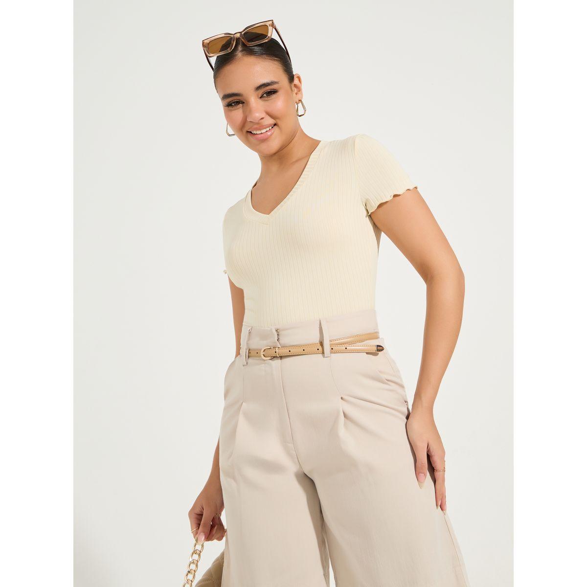 بودي سوت بتفاصيل مضلعة-women-clothing-tshirts-image-3