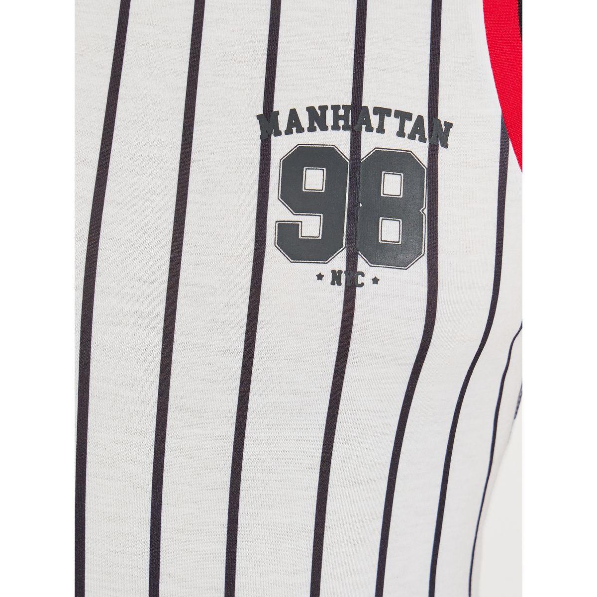 Styli Striped Rib Neck Sleeveless Bodysuit with Logo Detail-women-clothing-tshirts-image-4