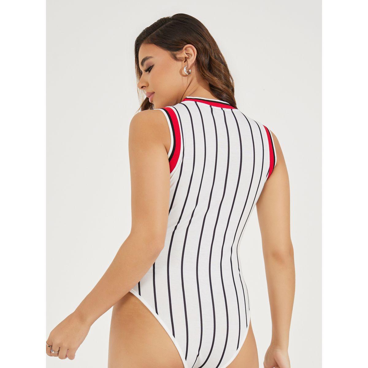 بودي سوت مخطط بلا اكمام مع تفاصيل مضلعة-women-clothing-tshirts-image-6