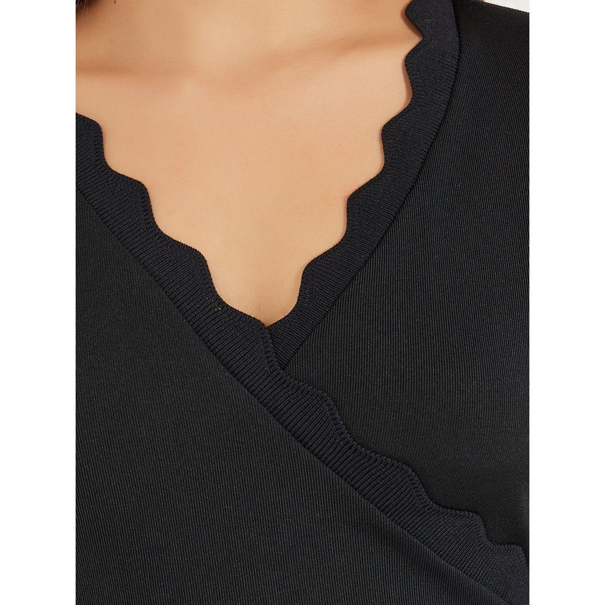 بلوزة سادة محبوكة بنمط لف مع اكمام طويلة-women-clothing-shirtsandblouses-blouses-image-4