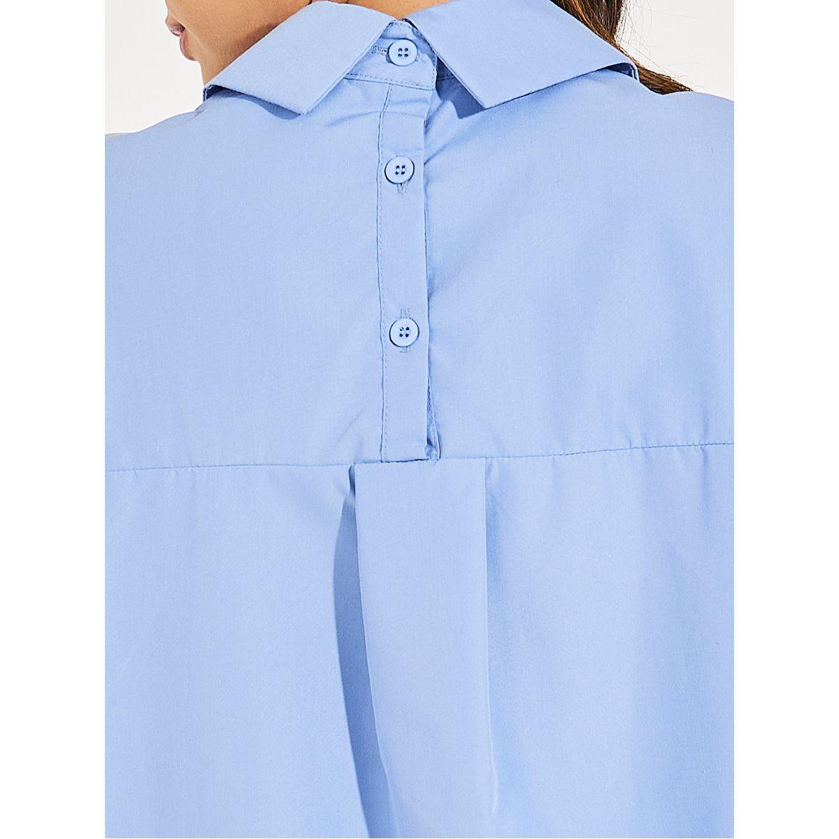 Styli Oversized Buttoned Shirt with Front & Back Collar-women-clothing-shirtsandblouses-shirts-image-4