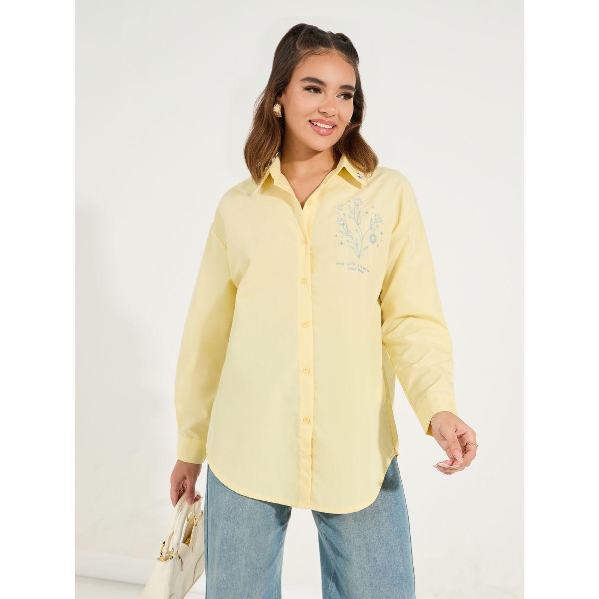 بلوزة فضفاضة بتفاصيل مُطرّزة وازرار-women-clothing-shirtsandblouses-shirts-image-3