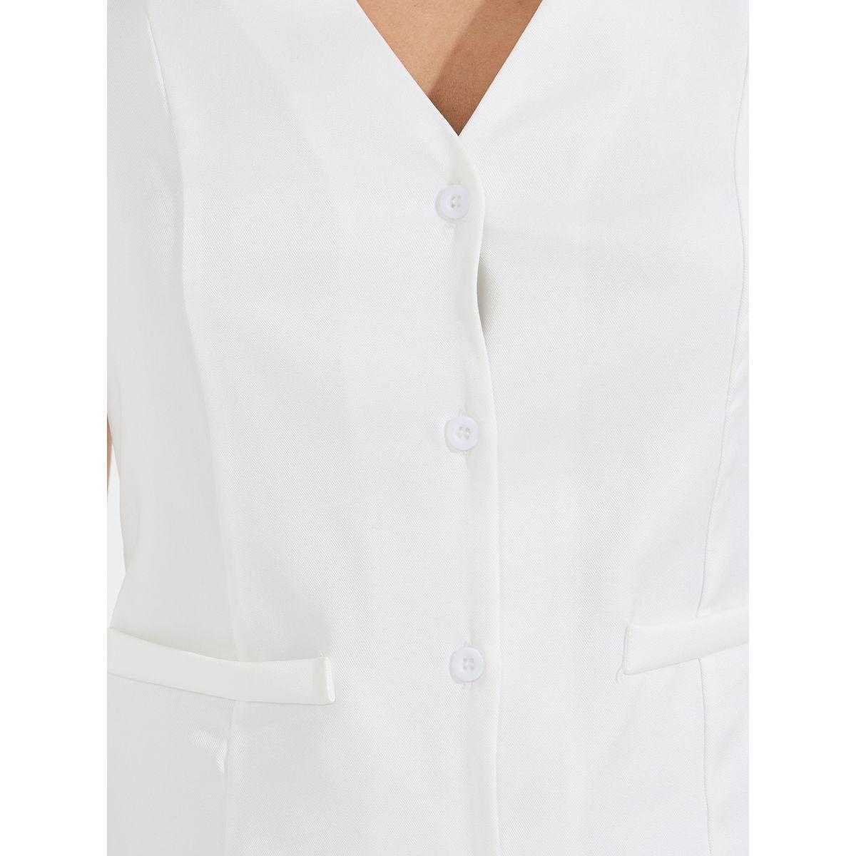 معطف سادة مع جيوب-women-clothing-shirtsandblouses-blouses-image-2