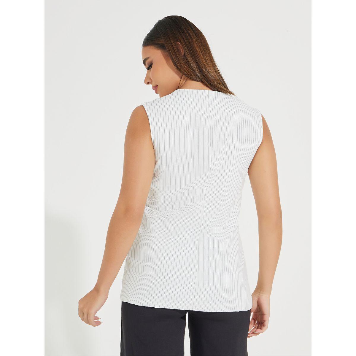 جيليه مخطط طويل مع جيوب وهمية وازرار-women-clothing-shirtsandblouses-blouses-image-4