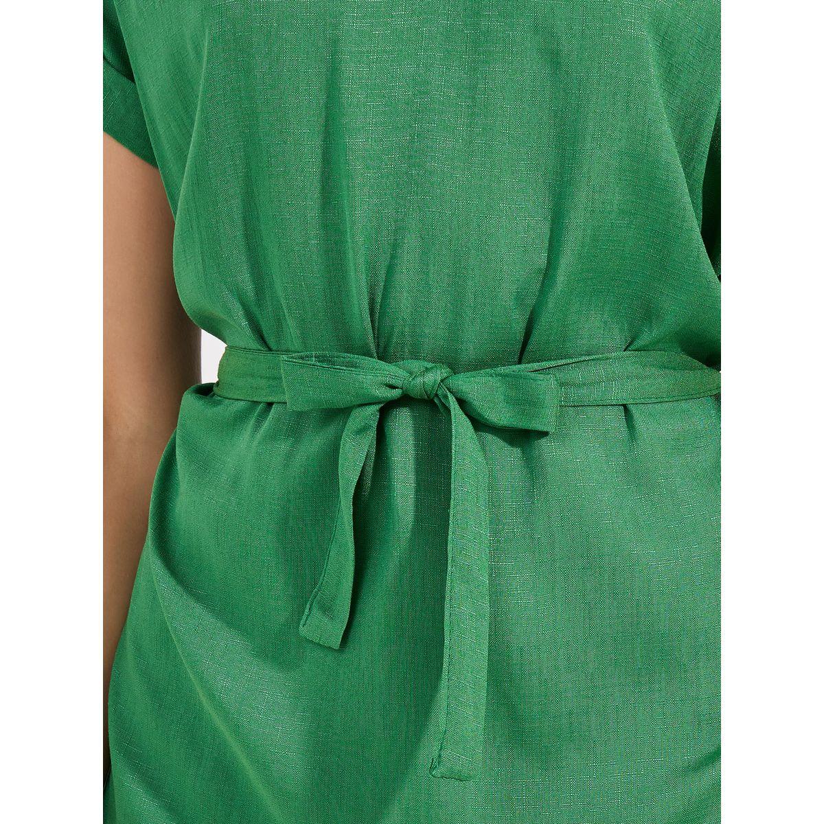 Styli Turn-Up Sleeves V Neck Blouse-women-clothing-shirtsandblouses-blouses-image-3