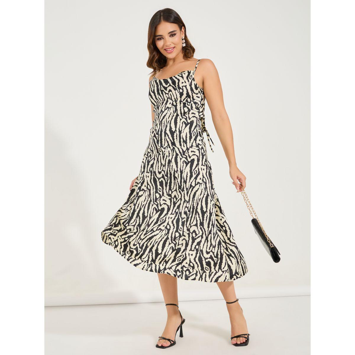 فستان ميدي بطبعة حيوان مع حمالات-women-clothing-dresses-image-4