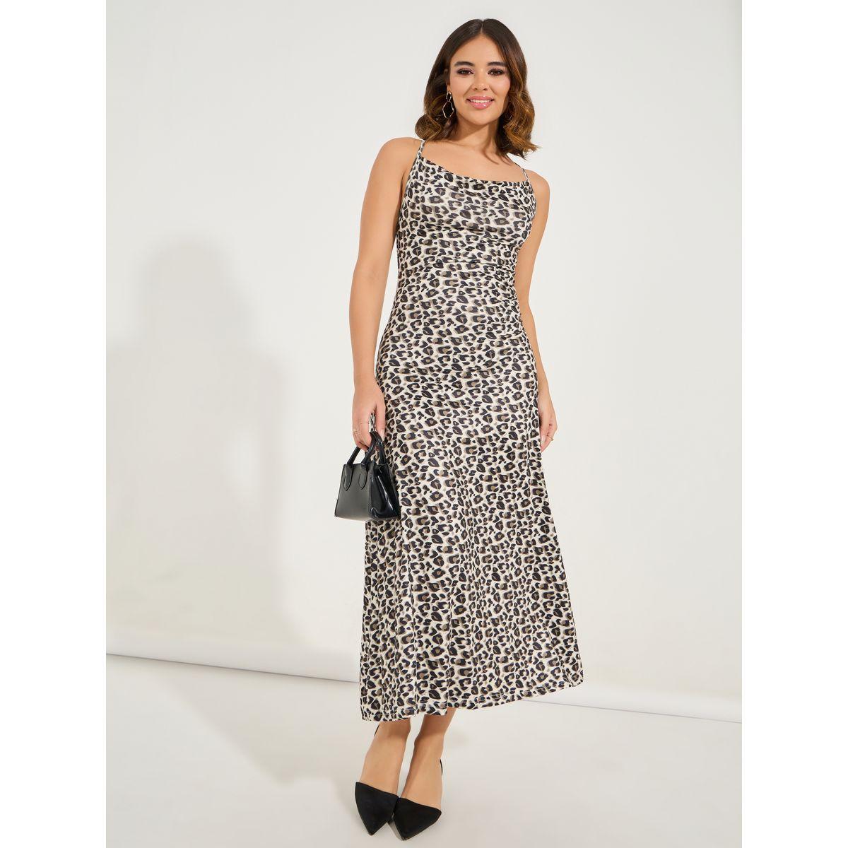 Styli Leopard Print Crossback A-Line Midi Dress-women-clothing-dresses-image-1