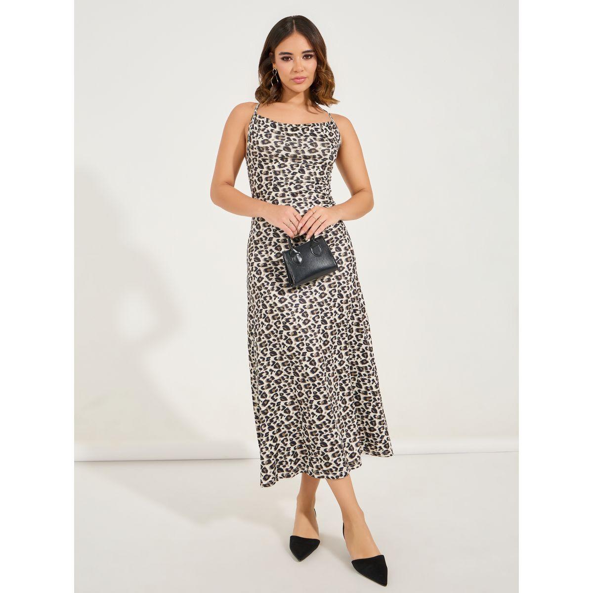 Styli Leopard Print Crossback A-Line Midi Dress-women-clothing-dresses-image-3