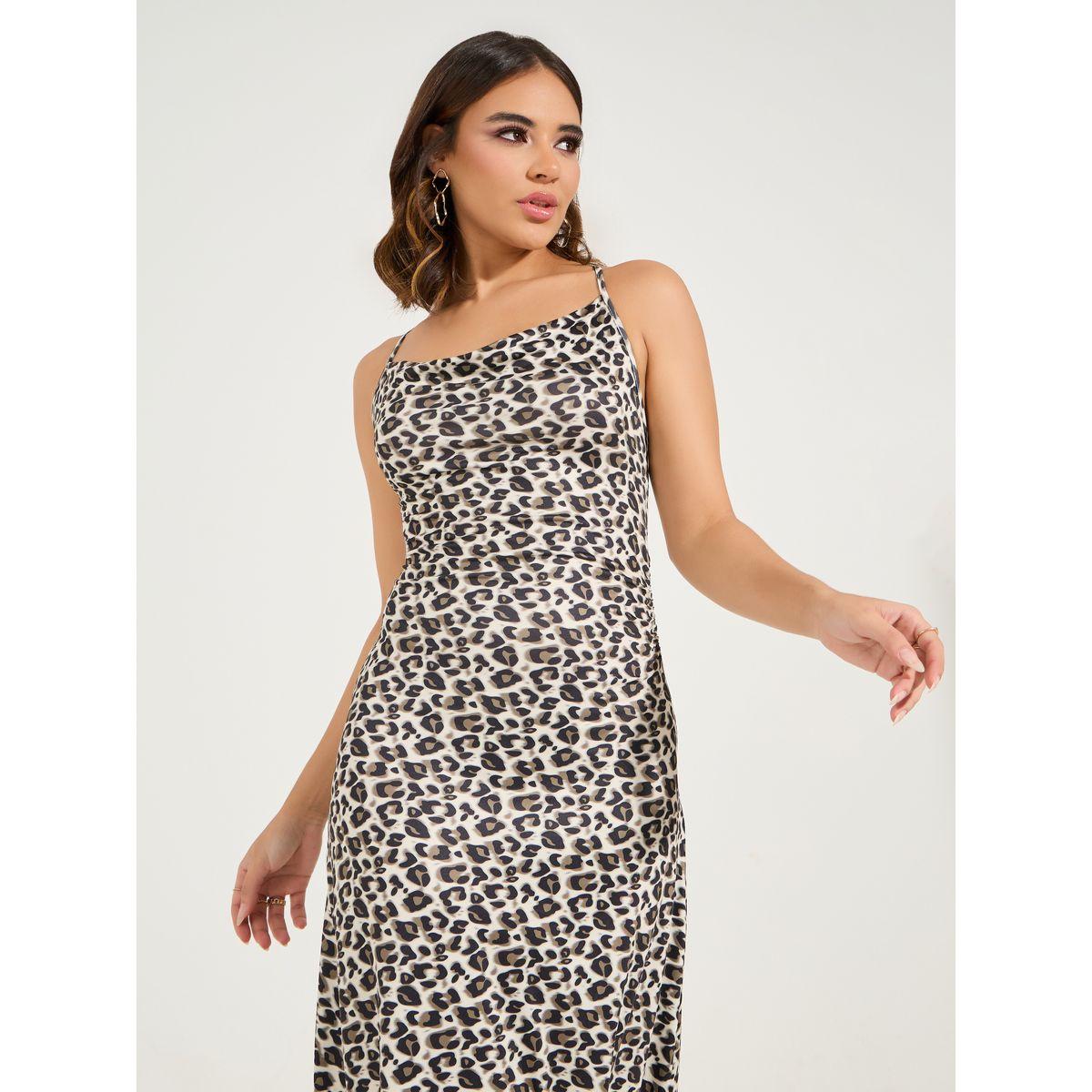 Styli Leopard Print Crossback A-Line Midi Dress-women-clothing-dresses-image-4