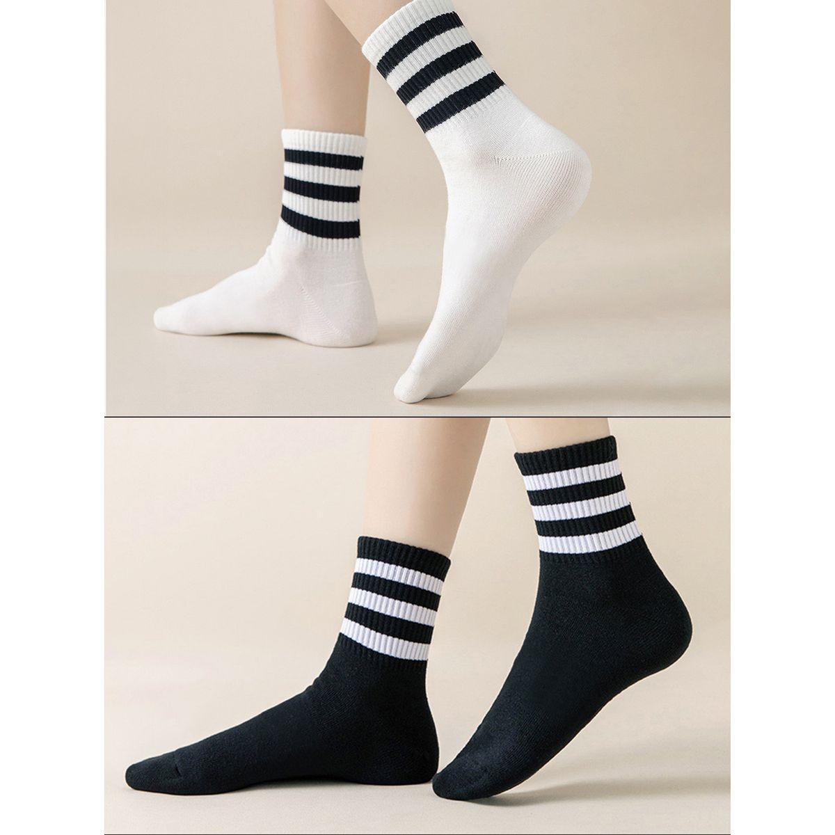 Styli Pack of 2 - Double Striped Socks-women-socksandstockings-image-1