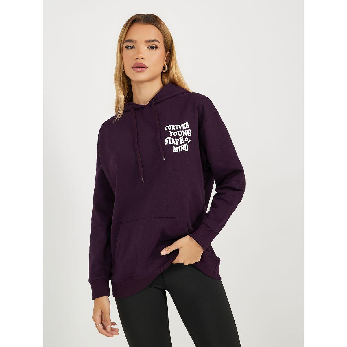 هودي بطبعة كتابة وقصة عادية-women-winterwear-hoodiesandsweatshirts-hoodies-image-1