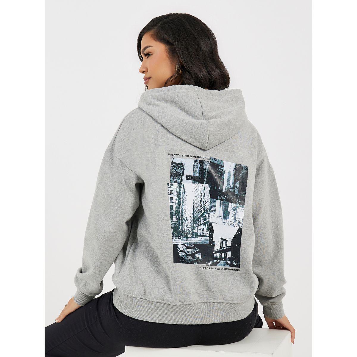 هودي فضفاض مطبع بطبعة صورة-women-clothing-hoodiesandsweatshirts-hoodies-image-1