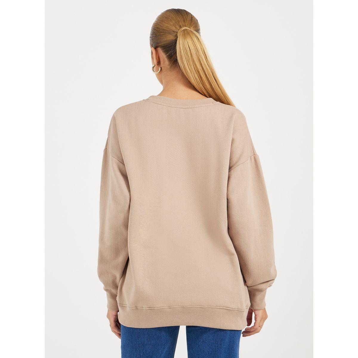Styli Oversized Longline Slogan Sweatshirt-women-winterwear-hoodiesandsweatshirts-sweatshirts-image-5