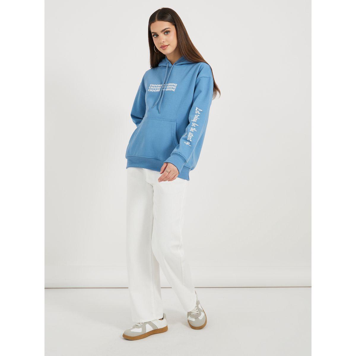 Styli Regular Fit Regular Length Slogan Hoodie-women-winterwear-hoodiesandsweatshirts-hoodies-image-2