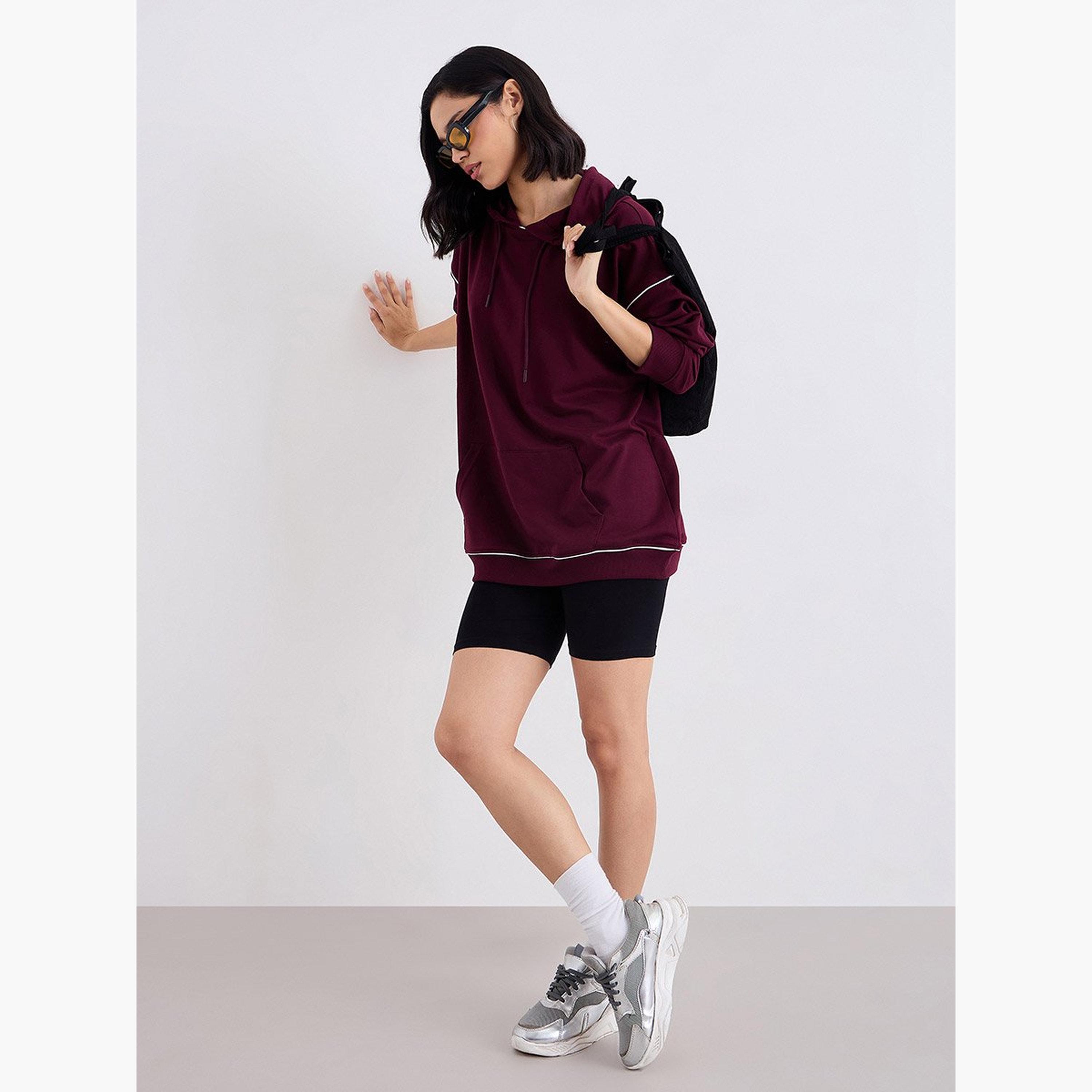 Styli Chicago Printed Hooded Neck Long Sleeves Women's Hoodie-women-clothing-hoodiesandsweatshirts-hoodies-image-2