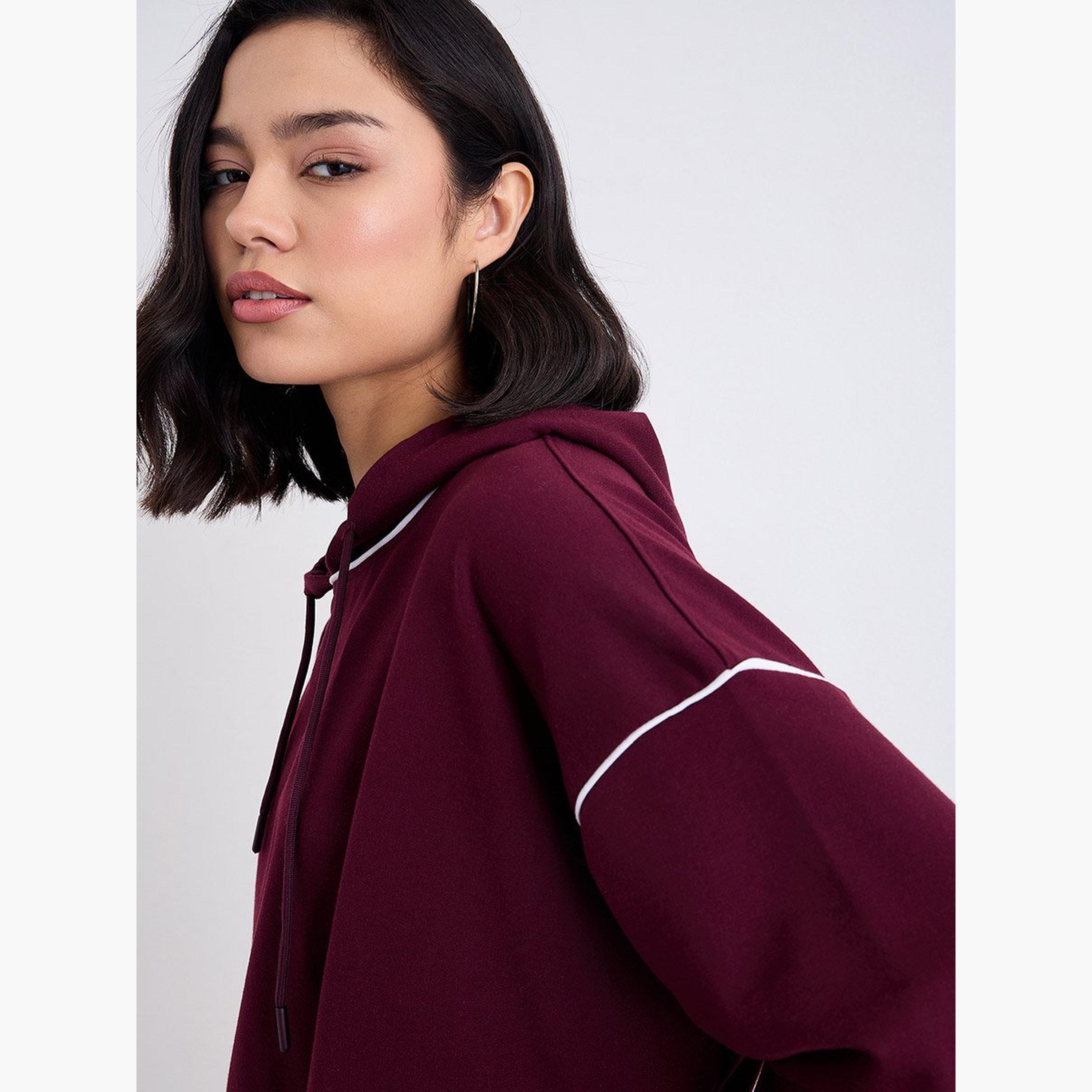 Styli Chicago Printed Hooded Neck Long Sleeves Women's Hoodie-women-clothing-hoodiesandsweatshirts-hoodies-image-3