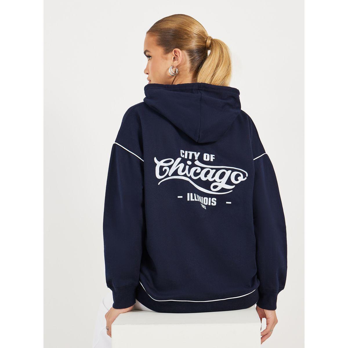 Styli Oversized Longline  Slogan Hoodie with Contrast Stitch-women-winterwear-hoodiesandsweatshirts-hoodies-image-1