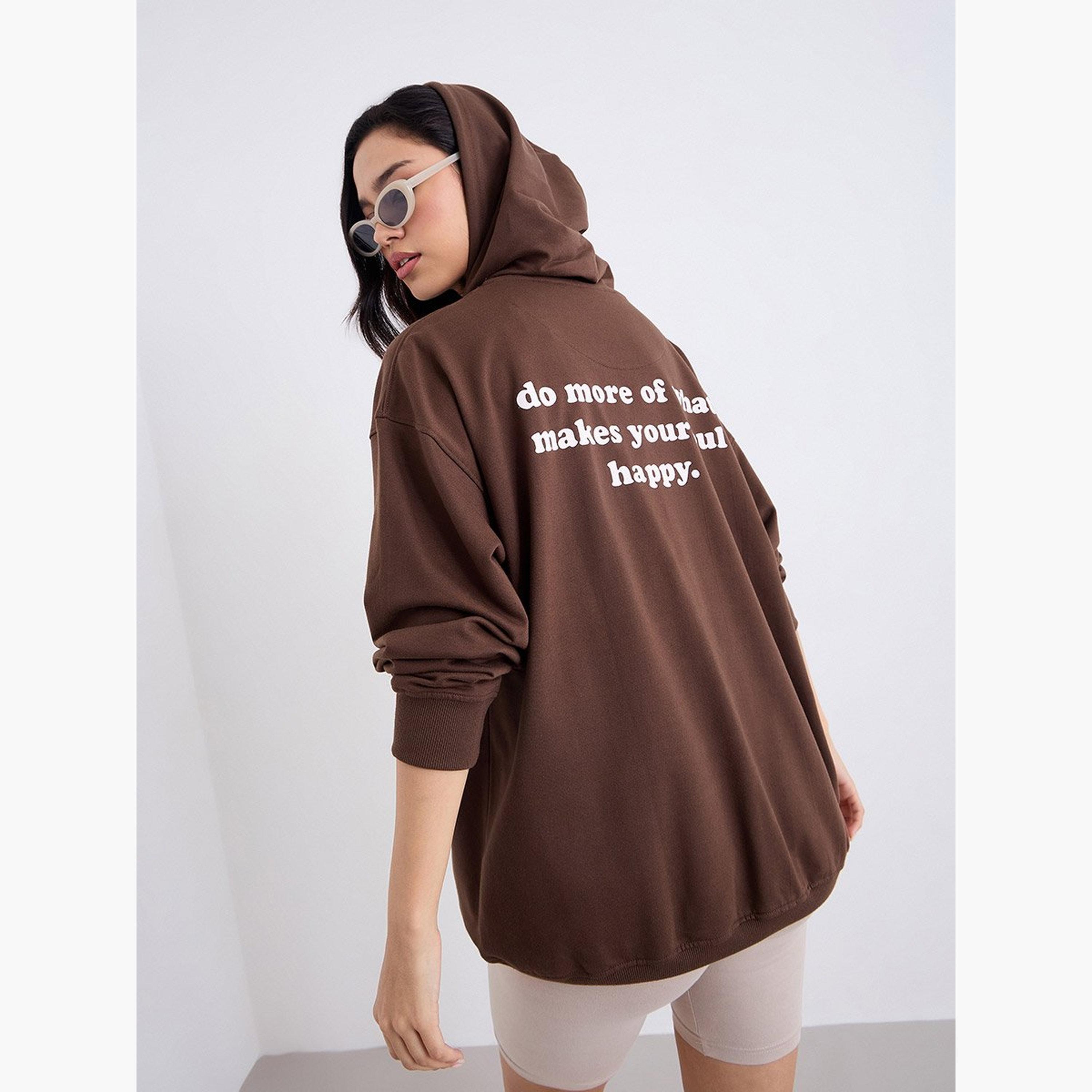 ستايلي - هودي بطبعة شعار طويل مقاس كبير-women-clothing-hoodiesandsweatshirts-hoodies-image-5