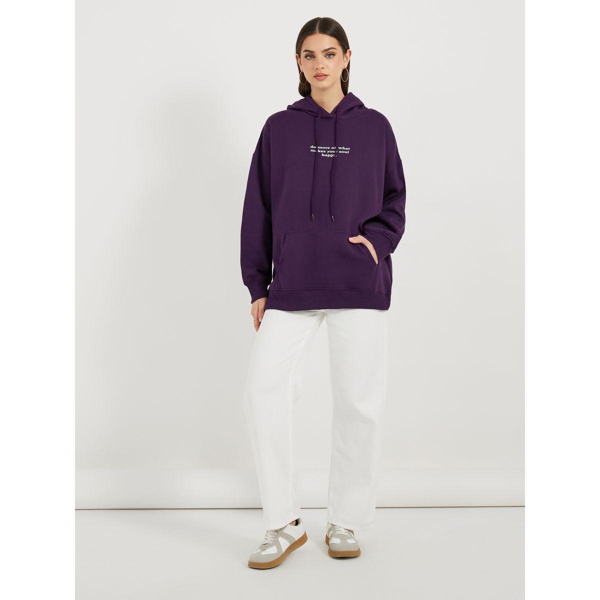 هودي فضفاض مطبع بكتابة-women-winterwear-hoodiesandsweatshirts-hoodies-image-2