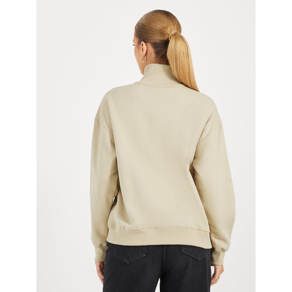 Styli Regular Fit Regular Length Half Zip Slogan Sweatshirt-women-clothing-hoodiesandsweatshirts-sweatshirts-image-5