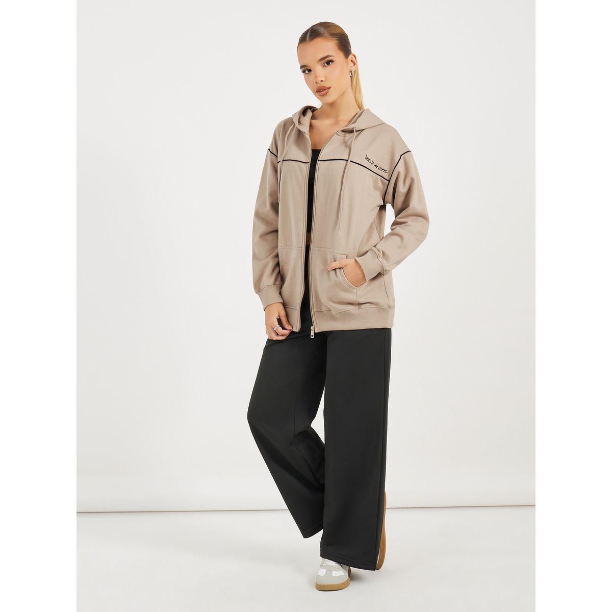 هودي بقصة عادية وسحَّاب غلق-women-clothing-hoodiesandsweatshirts-hoodies-image-2