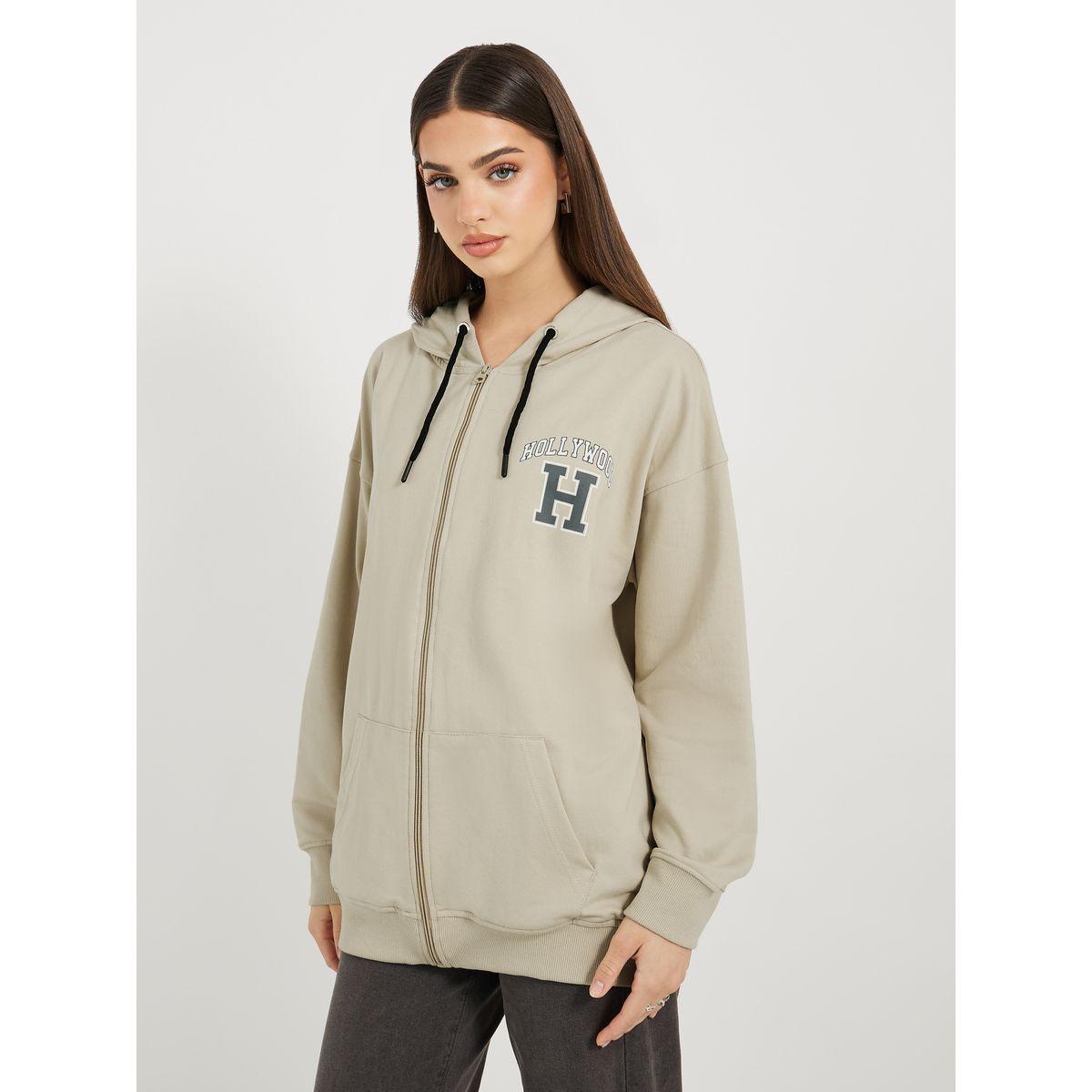 Styli Oversized Longline Zip Through Slogan Hoodie-women-winterwear-hoodiesandsweatshirts-hoodies-image-4