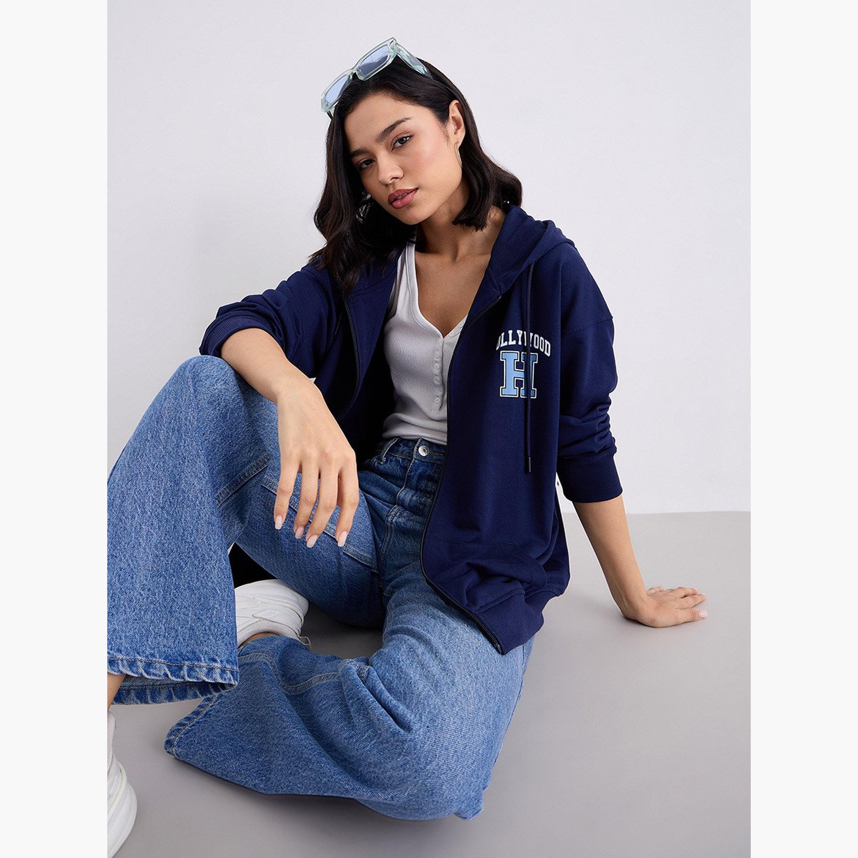 ستايلي - هودي طويل الحجم مزود بسحاب-women-clothing-hoodiesandsweatshirts-hoodies-image-5
