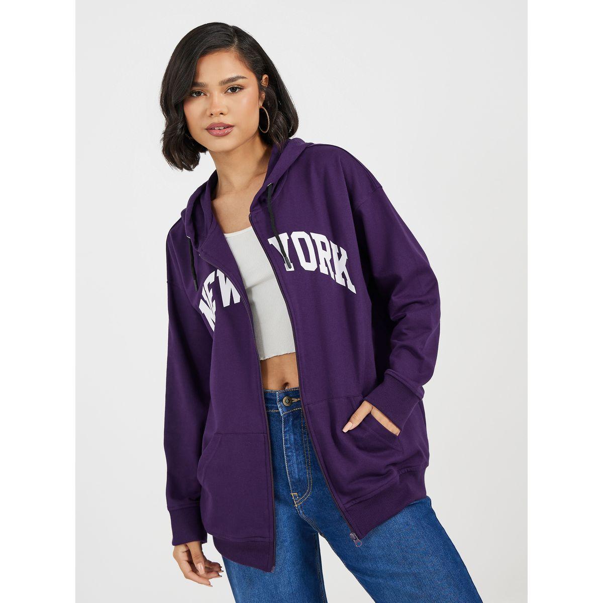 هودي فضفاض بطبعة نيويورك وسحَّاب غلق-women-clothing-hoodiesandsweatshirts-hoodies-image-3
